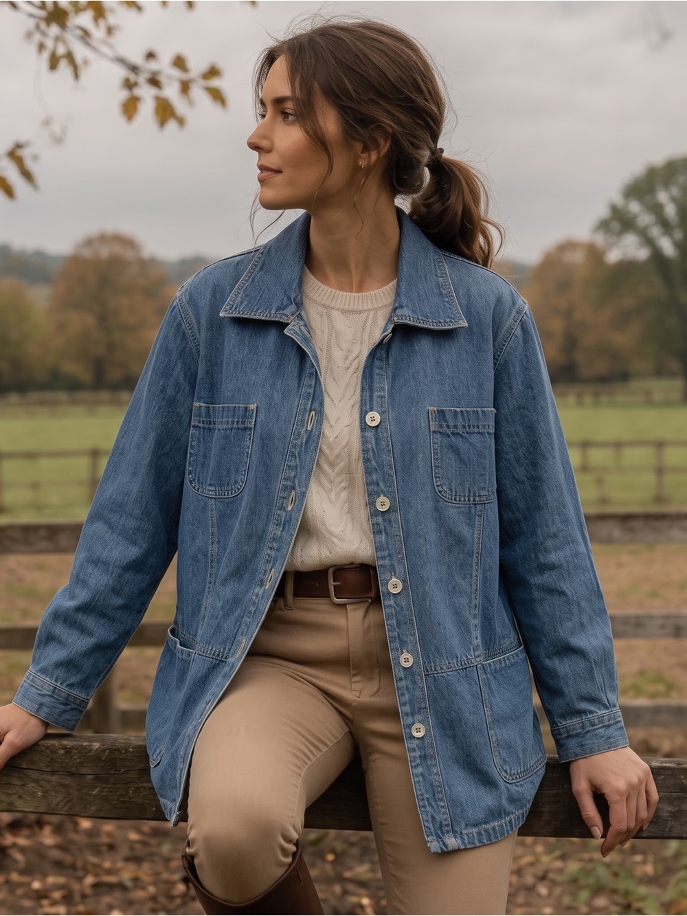 VINTAGE CROSSROADS Denim Chore Jacket